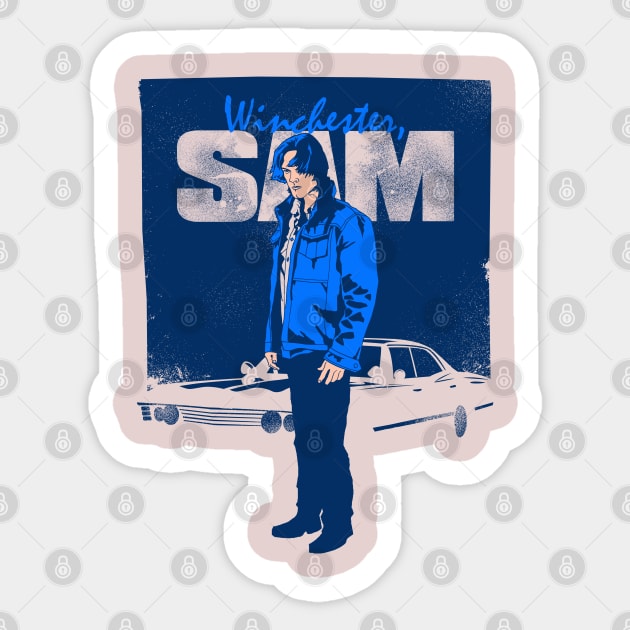 Sam Sticker by zerobriant